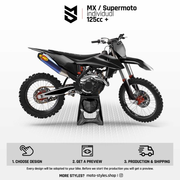 MX / Supermoto Dekor individuell 125cc+ – Bild 2