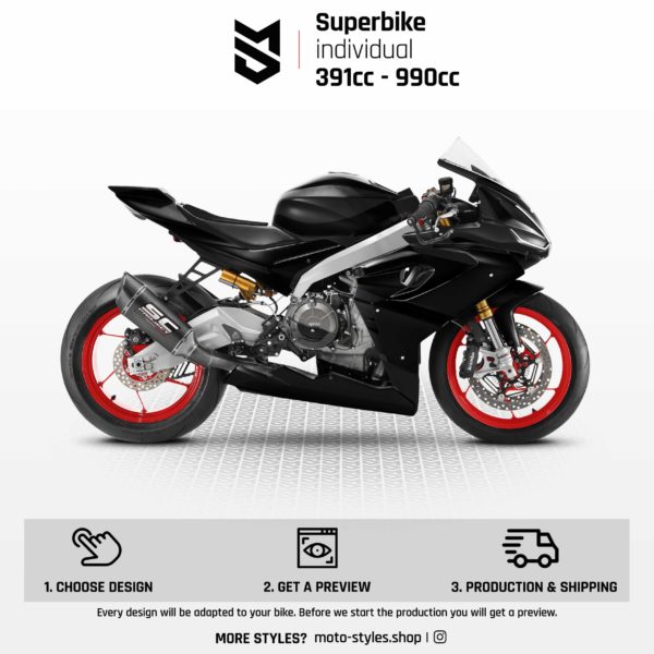 Superbike Dekor individuell 391cc - 990cc