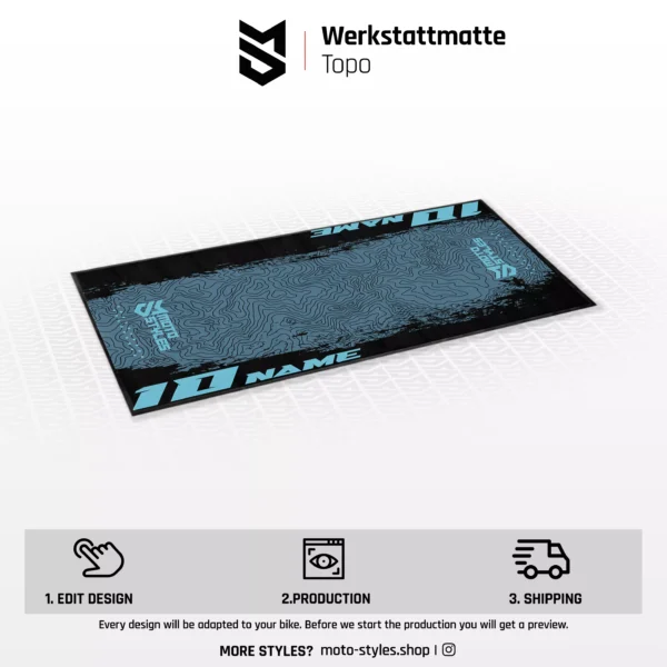 Werkstattmatte Topo 95x200
