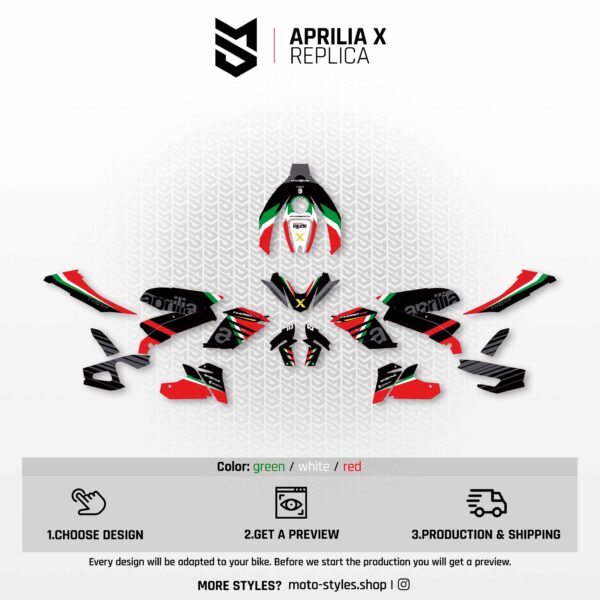 APRILIA X | Decal Set – Bild 2