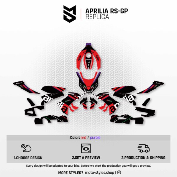 APRILIA RSGP REPLICA | Decal Set – Bild 2