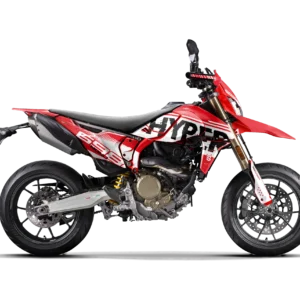 Hyper rot/weiß - Motorrad Dekor passend für Ducati Hypermotard 698